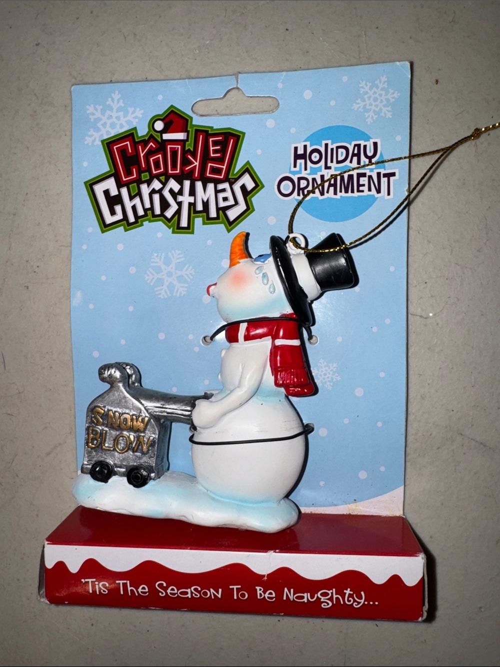 NWT Retired Streamline Inc. Crooked Christmas Novelty “Naughty” Holiday Ornament